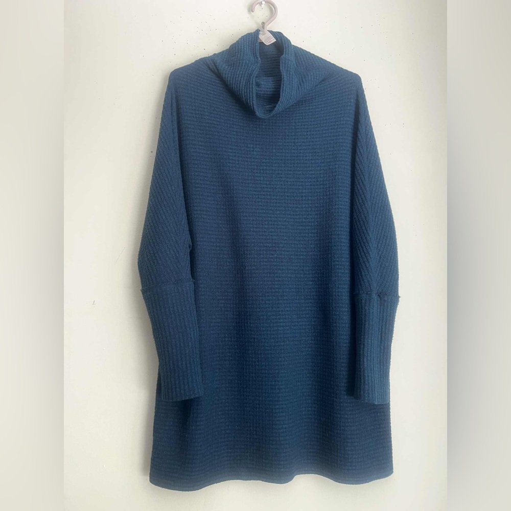 We The Free Deep Blue Turtleneck Sweater